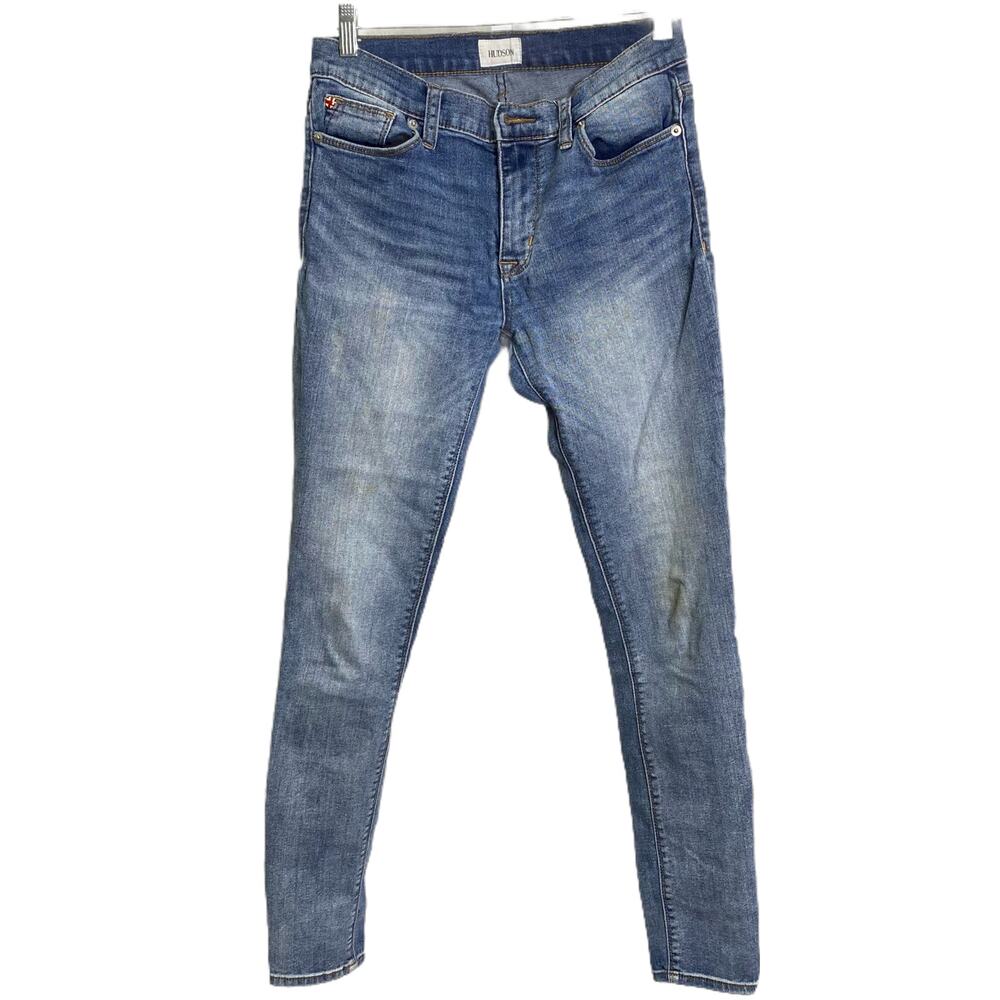 Hudson‎ Womens Skinny Jeans Medium Wash Blue Denim Mid Rise Slim Fit 26